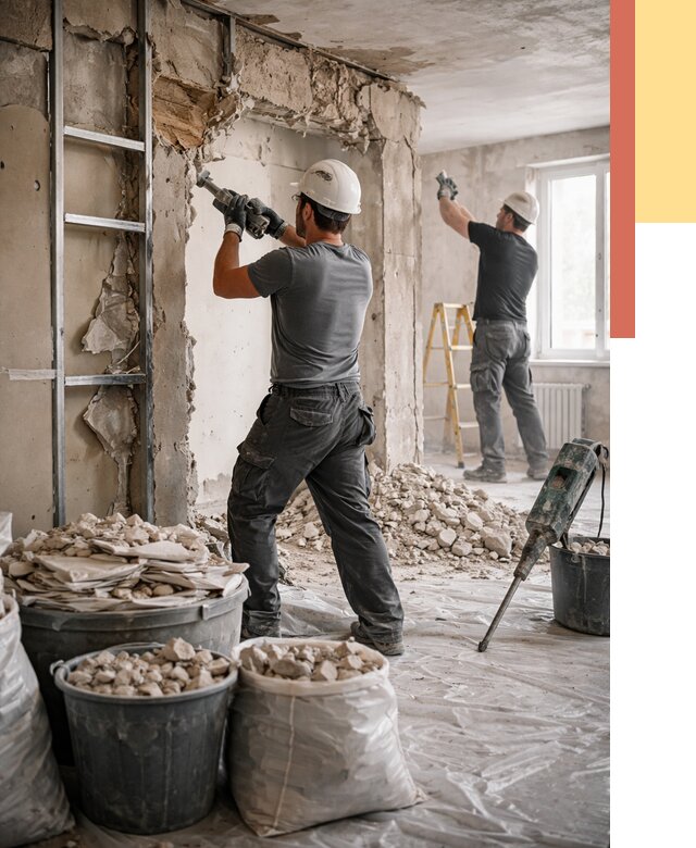 Демонтажные работы в Сатке от 2793 руб. — услуги и цена под ключ | ОТДЕЛОЧНИК-Стк