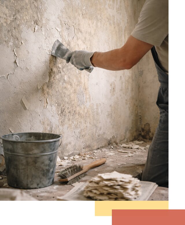 Удаление старой краски со стен в Сатке качественно и быстро