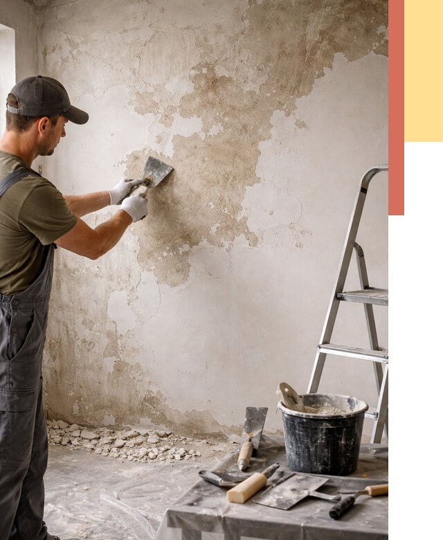 Снятие старой шпаклевки в Сатке от 1914 руб. — быстро и недорого | ОТДЕЛОЧНИК-Стк