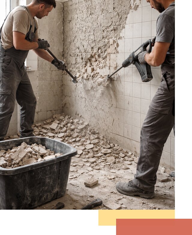 Демонтаж плитки со стен в Сатке быстро и аккуратно