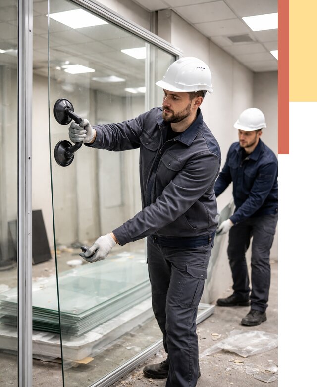 Демонтаж стеклянных перегородок в Сатке от 3310 руб. — быстро и недорого | ОТДЕЛОЧНИК-Стк