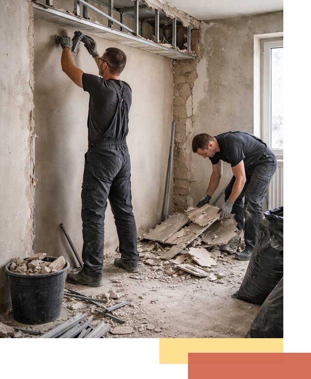 Демонтаж короба из гипсокартона в Сатке быстро и аккуратно