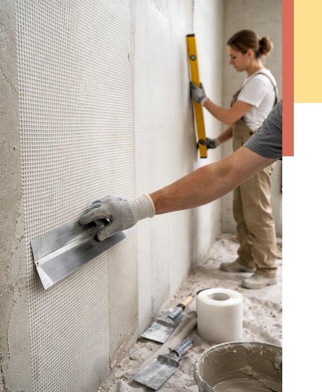 Армирование стен стеклосеткой в Сатке от 3310 руб. под ключ | ОТДЕЛОЧНИК-Стк