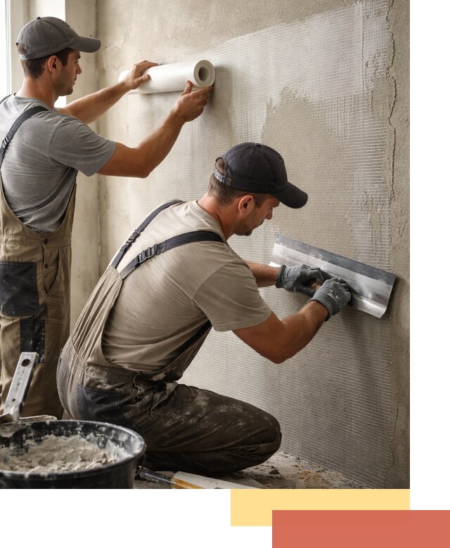 Армирование стен стеклосеткой в Сатке для прочной отделки