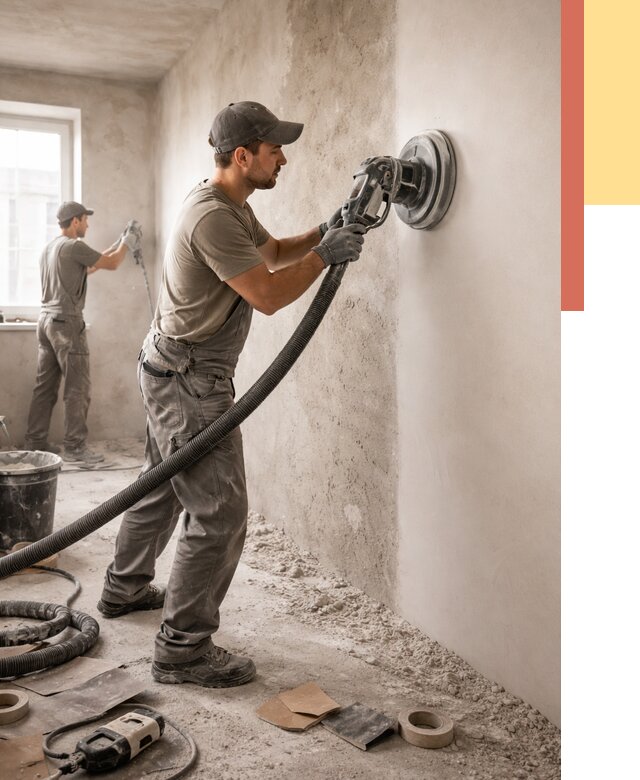 Шлифовка стен в Сатке от 1241 руб/м2 — быстро и недорого | ОТДЕЛОЧНИК-Стк