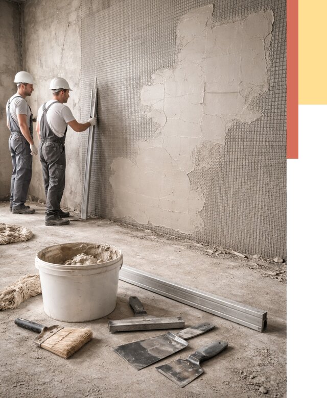 Штукатурка стен по сетке в Сатке от 5689 руб./м2 — быстро и недорого | ОТДЕЛОЧНИК-Стк