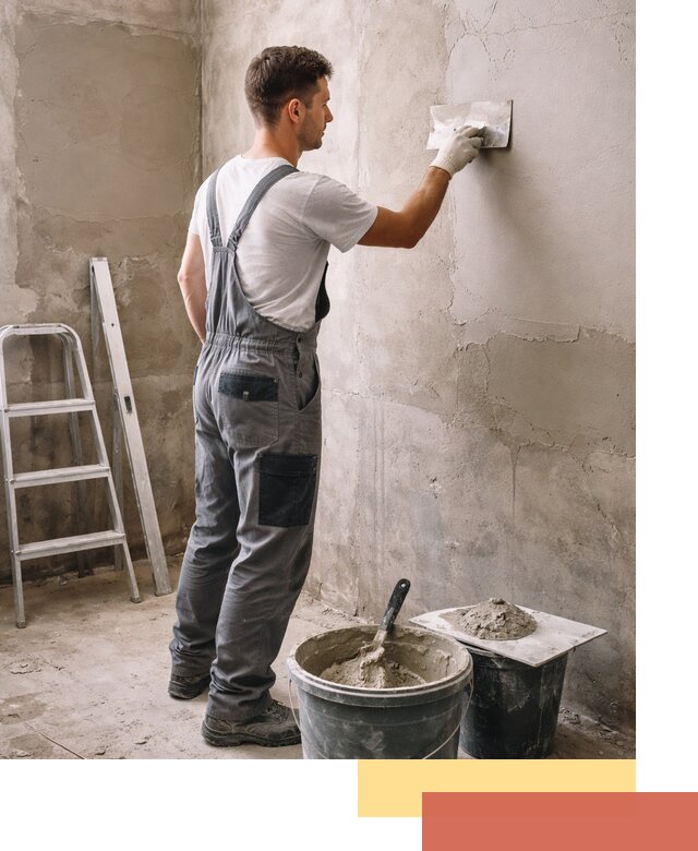 Штукатурка стен в ванной под ключ в Сатке