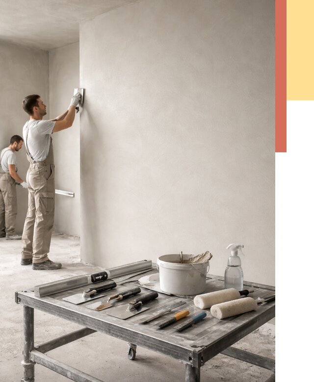 Штукатурка стен под покраску в Сатке от 4655 руб./м² — качественно и недорого | ОТДЕЛОЧНИК-Стк