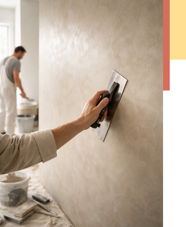 Венецианская штукатурка в Сатке от 3620 руб/м² — нанесение стен под ключ | ОТДЕЛОЧНИК-Стк