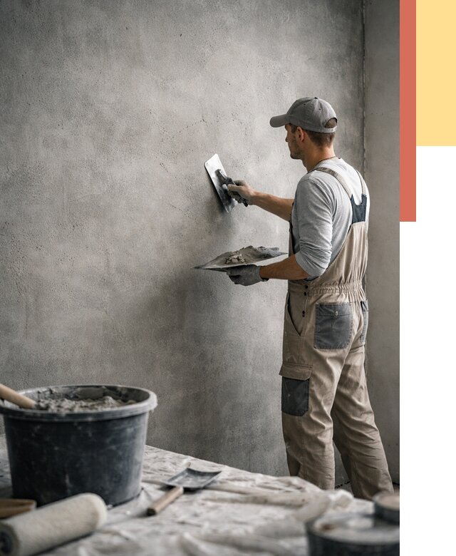 Декоративная штукатурка под бетон в Сатке от 2586 руб./м² — нанесение под ключ | ОТДЕЛОЧНИК-Стк