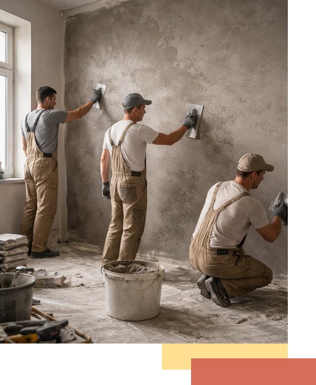 Декоративная штукатурка под бетон в Сатке для стен и потолков