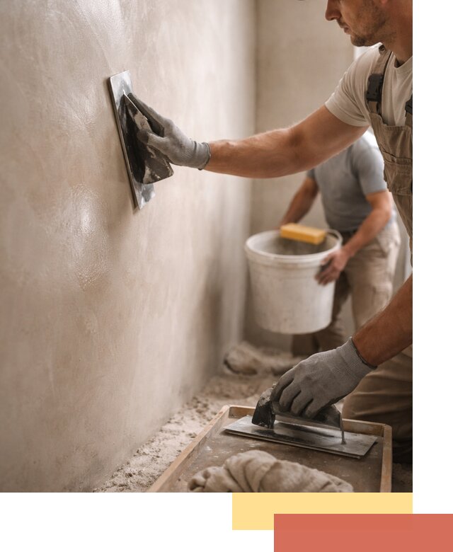 Нанесение марокканской штукатурки таделакт в Сатке