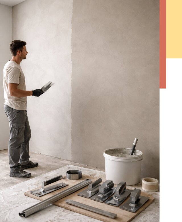 Нанесение микроцемента на стены в Сатке от 3310 руб./м2 под ключ | ОТДЕЛОЧНИК-Стк