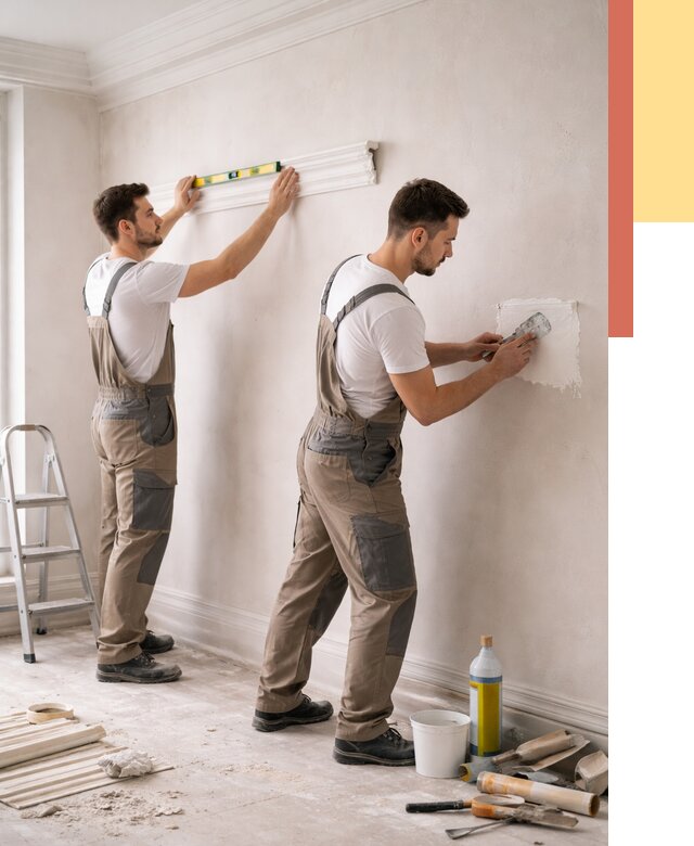 Монтаж лепнины на стены в Сатке от 4655 руб. — недорого, быстро | ОТДЕЛОЧНИК-Стк