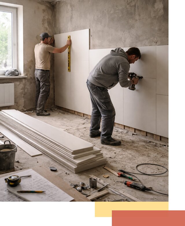 Монтаж ПВХ панелей на стены в Сатке качественно и быстро