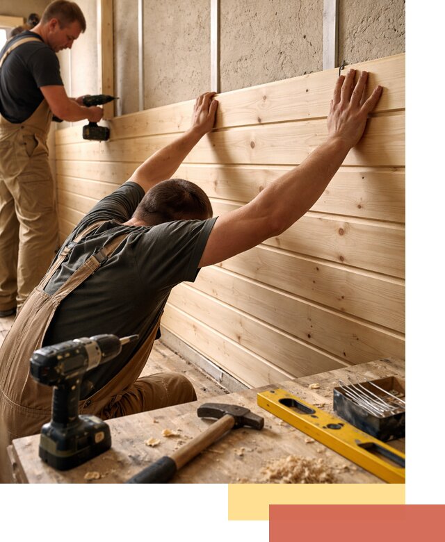 Монтаж деревянной вагонки на стены в Сатке быстро и качественно