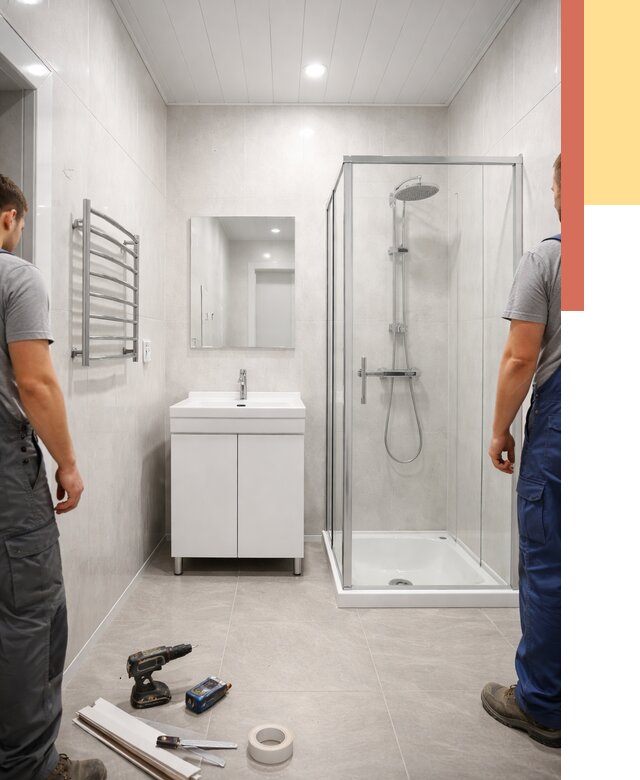 Отделка ванной комнаты панелями ПВХ в Сатке от 4655 руб. за м2 | ОТДЕЛОЧНИК-Стк