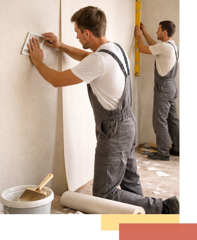 Поклейка бумажных обоев в Сатке качественно и недорого