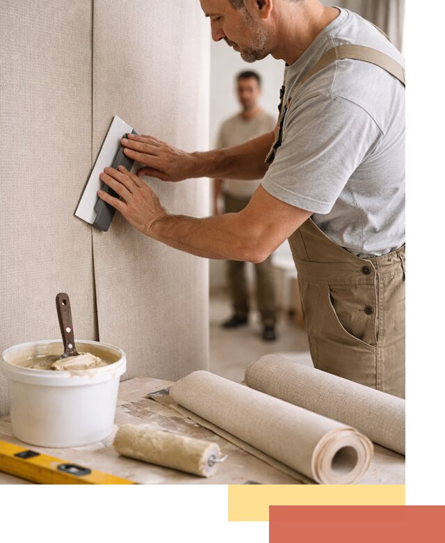 Поклейка текстильных обоев в Сатке профессионально и аккуратно