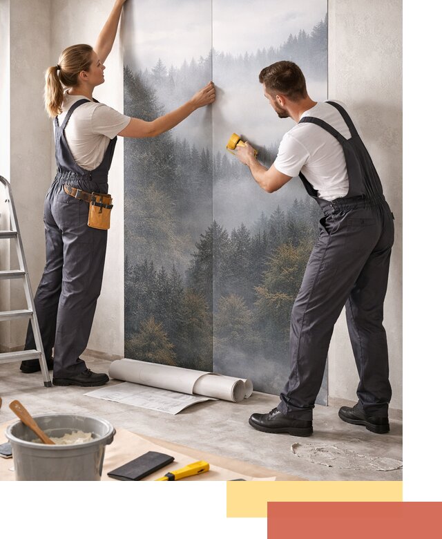 Поклейка фотообоев профессионально в Сатке под ключ