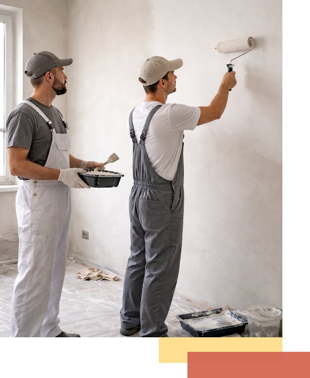 Покраска стен водоэмульсионной краской в Сатке