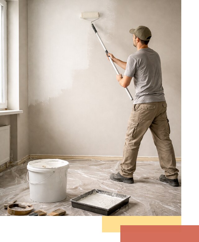 Покраска стен латексной краской в Сатке качественно и быстро