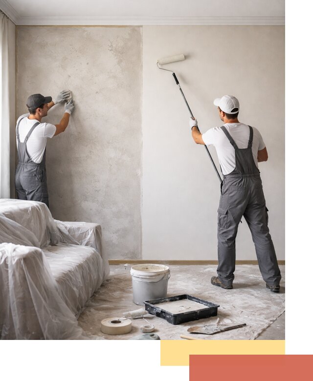 Покраска стен антивандальной краской в Сатке