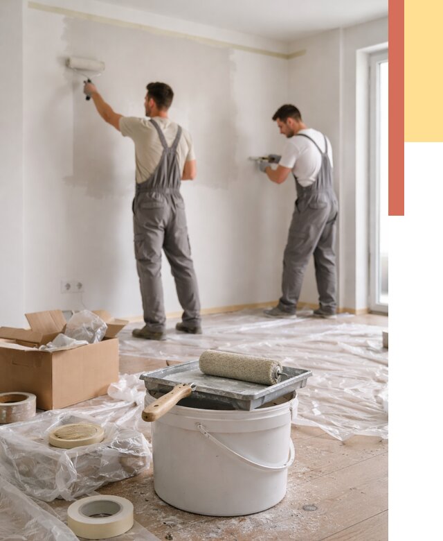 Покраска стен в квартире в Сатке от 2586 руб/м2 — быстро и недорого | ОТДЕЛОЧНИК-Стк