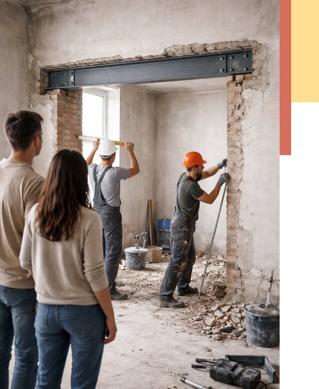 Усиление проема в стене в Сатке от 9827 руб. — усиление дверного проема металлоконструкцией | ОТДЕЛОЧНИК-Стк