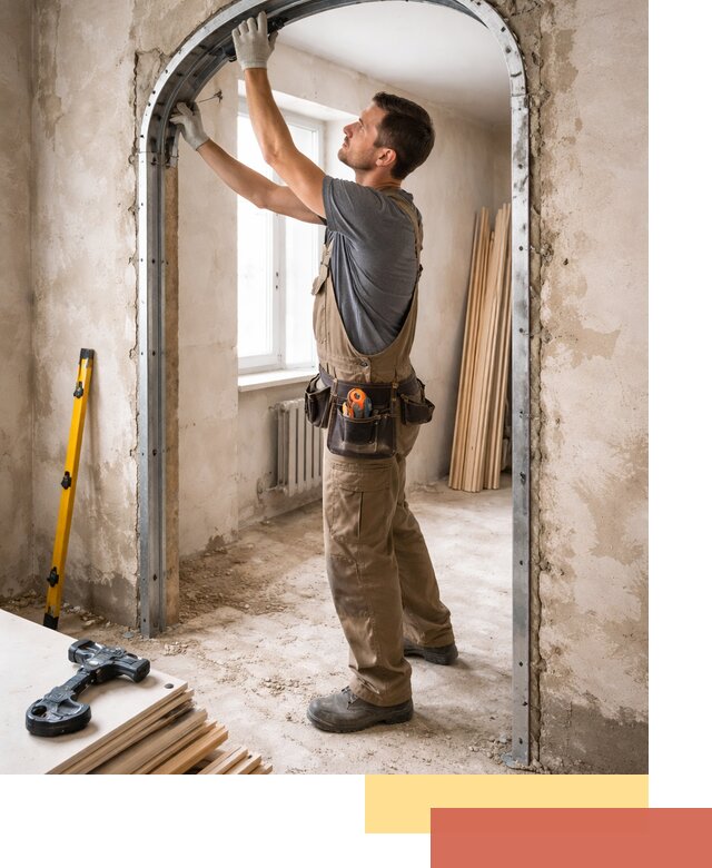 Устройство арочного проема в Сатке под ключ