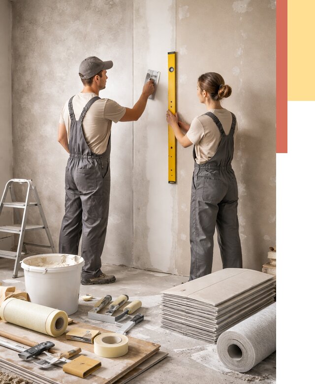 Отделка стен в Сатке от 1552 руб/м² — недорого, быстро, под ключ | ОТДЕЛОЧНИК-Стк