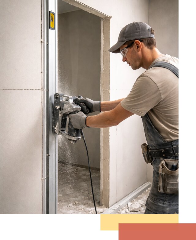 Устройство дверного проема в перегородке в Сатке