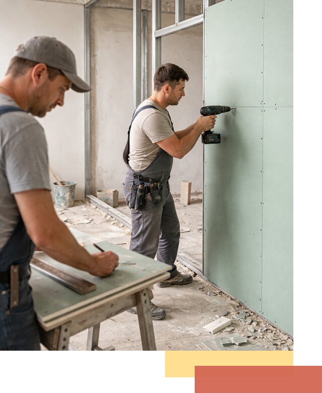 Перегородки из влагостойкого гипсокартона под ключ в Сатке