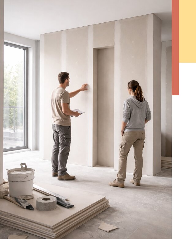 Зонирующая перегородка из гипсокартона в Сатке от 2896 руб. под ключ | ОТДЕЛОЧНИК-Стк