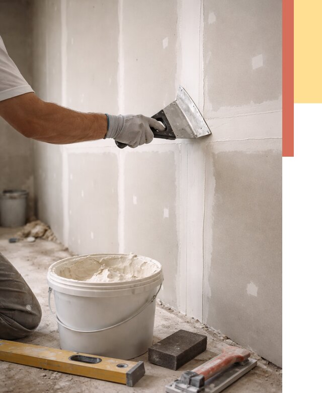 Шпаклевка перегородок из гипсокартона в Сатке от 2586 руб. — услуги ОТДЕЛОЧНИК-Стк