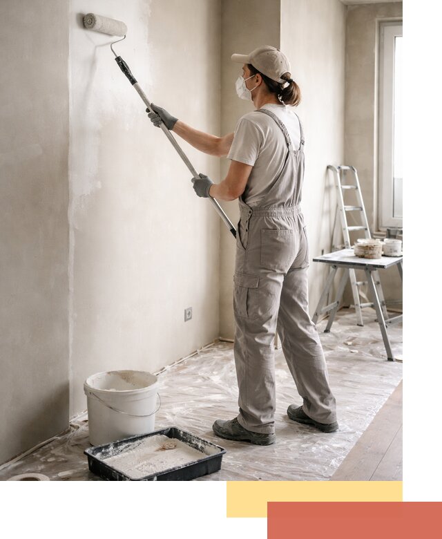 Покраска перегородок из гипсокартона в Сатке качественно и недорого