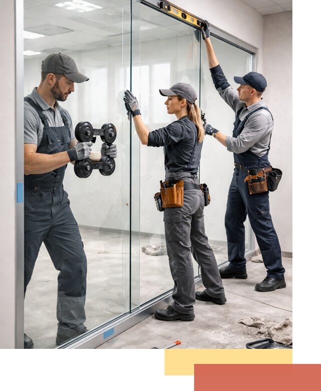 Профессиональный монтаж стеклянных перегородок в Сатке