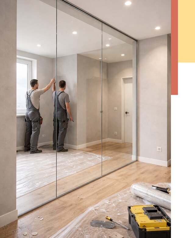 Безрамные стеклянные перегородки в Сатке — монтаж от 9827 руб. | ОТДЕЛОЧНИК-Стк