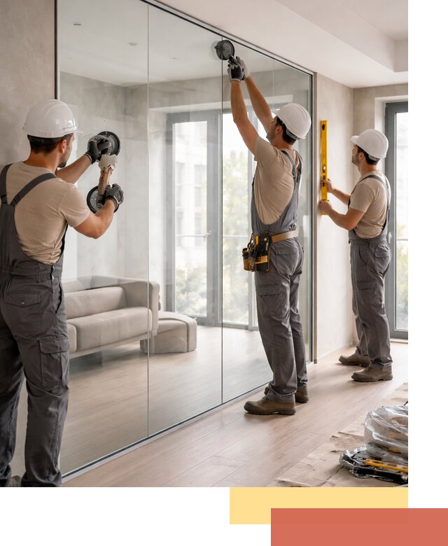 Перегородки из закаленного стекла в Сатке для офисов и квартир