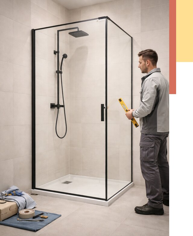 Стеклянные перегородки для душа в Сатке от 12930 руб. | Монтаж под ключ — ОТДЕЛОЧНИК-Стк