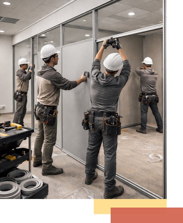 Мобильные офисные перегородки под ключ в Сатке