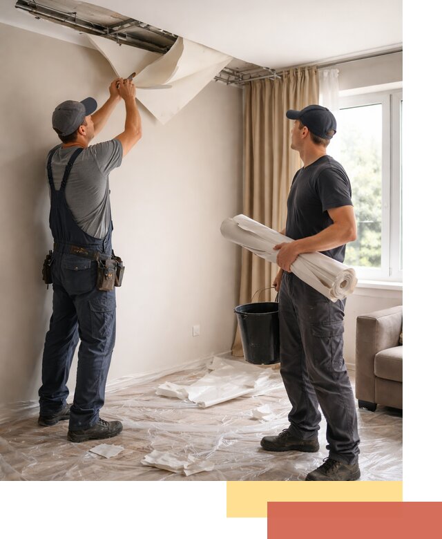 Демонтаж натяжного потолка в Сатке быстро и аккуратно