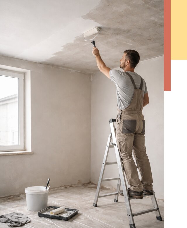 Грунтовка потолка в Сатке от 2586 руб. — быстро и недорого | ОТДЕЛОЧНИК-Стк