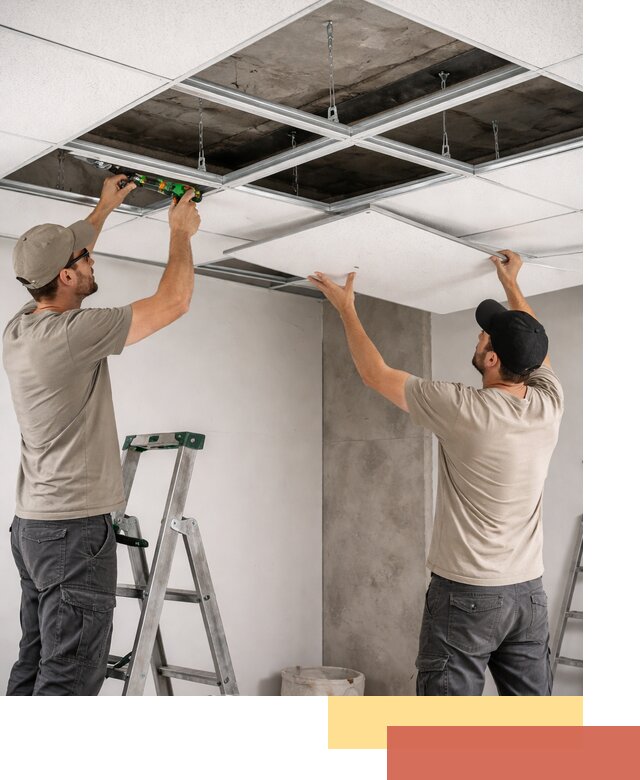 Монтаж потолка Армстронг под ключ в Сатке