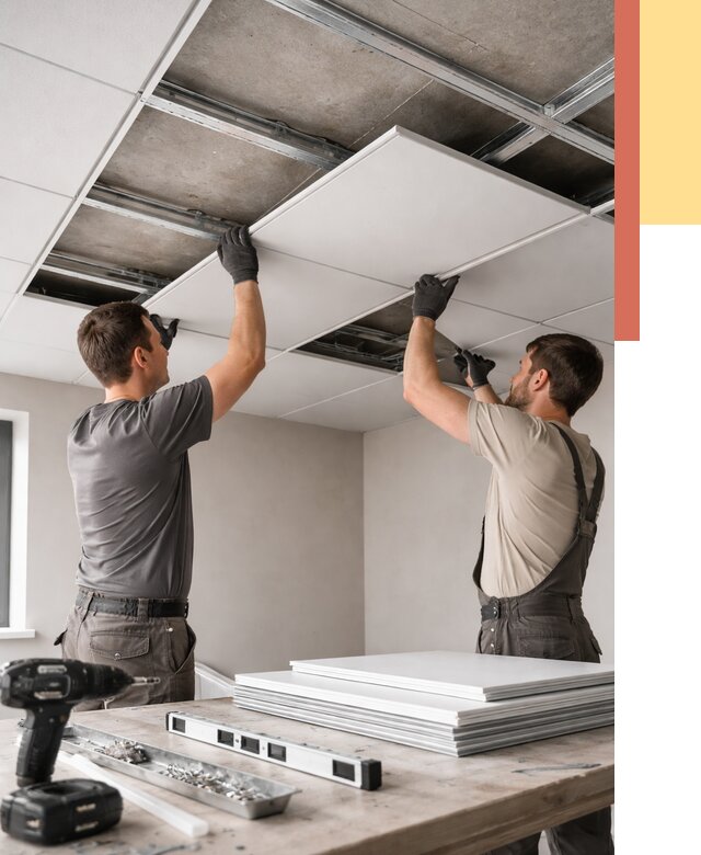 Монтаж кассетного потолка в Сатке от 4655 руб/м2 — установка и сборка | ОТДЕЛОЧНИК-Стк