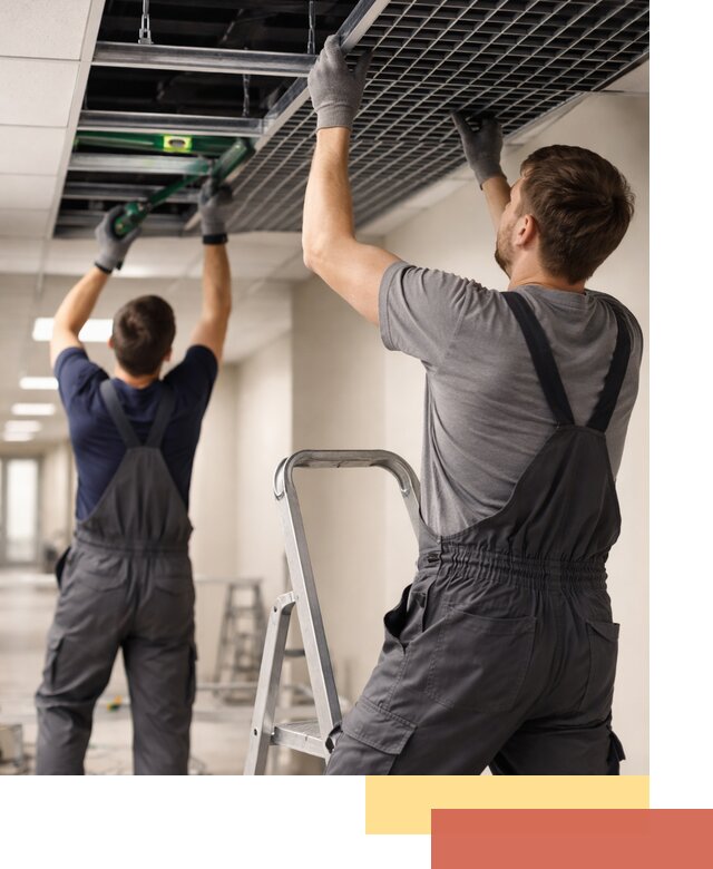 Монтаж потолка Грильято в Сатке: установка под ключ качественно