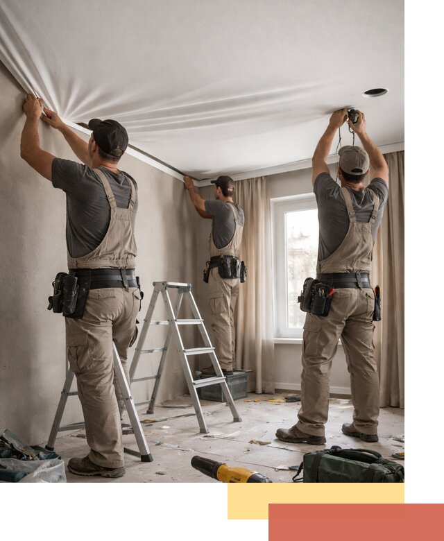 Монтаж матового натяжного потолка в Сатке качественно и быстро