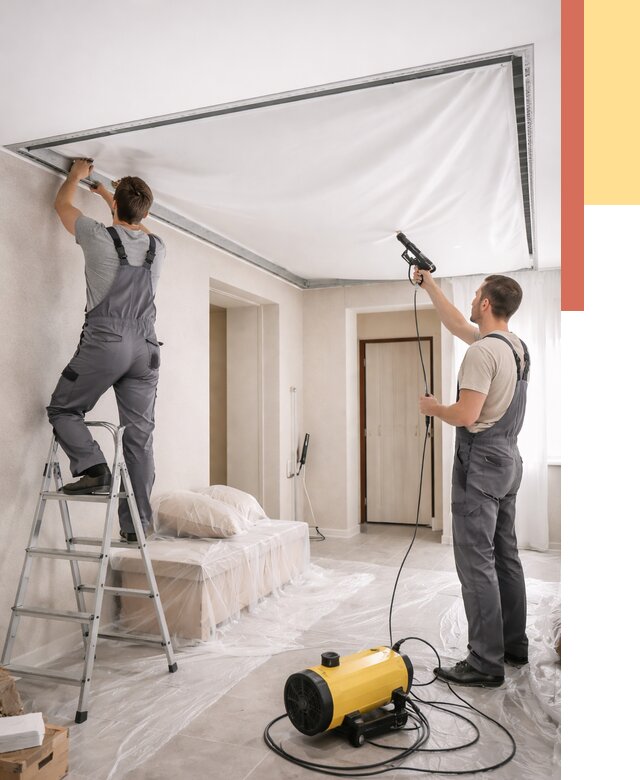 Монтаж натяжного потолка в прихожей в Сатке от 2741 руб. под ключ | ОТДЕЛОЧНИК-Стк