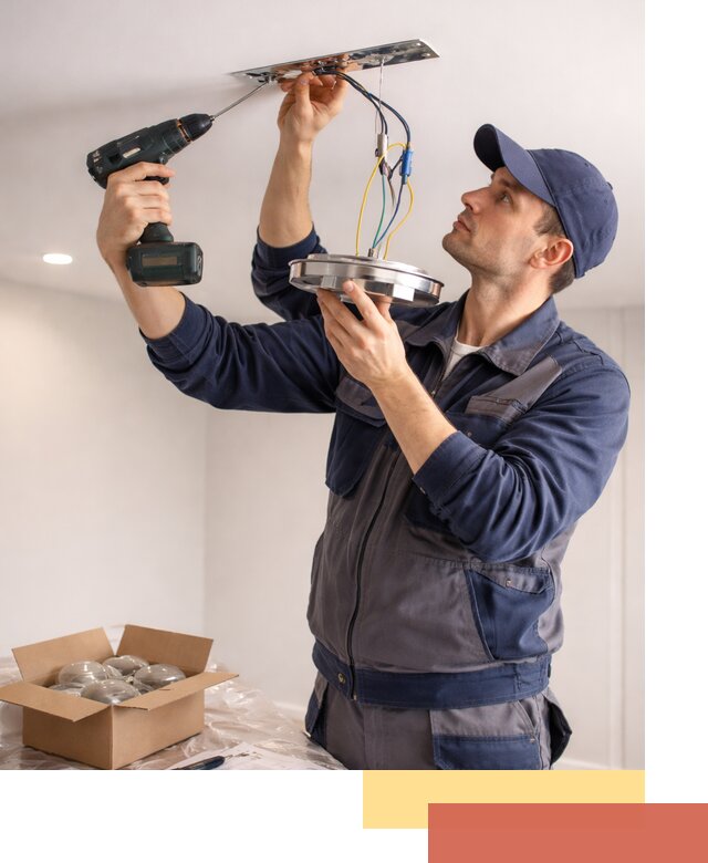 Установка люстры в натяжной потолок в Сатке