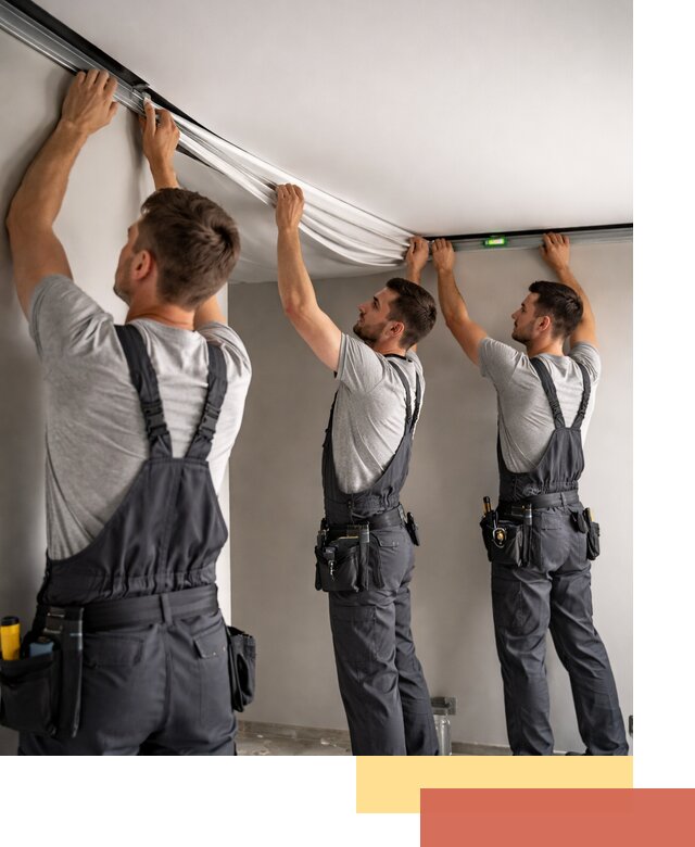 Теневые натяжные потолки в Сатке: монтаж и отделка быстро и качественно